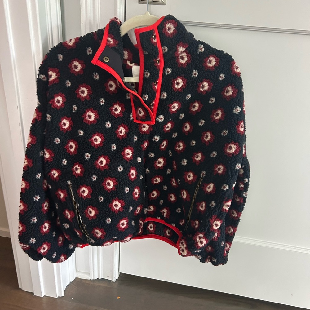 THE GREAT half zip up Sherpa size 0 NWOT